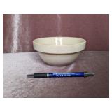 White Stoneware Crock Bowl - 5.5"