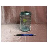 Blue ATLAS Wire Bale Canning Jar