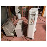 (2) Electric Heaters; Oil Heater
