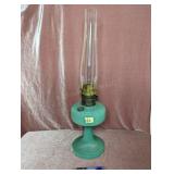 Aladdin Green Moonstone Quilt Kerosene Lamp