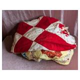 Red & White Vintage Quilt Top