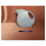 Vintage Blue Fiesta Humpback Pitcher