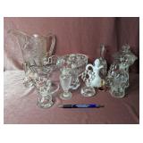 Clear Glass Pieces & Perfume Bottles