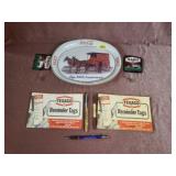 1983 Kroger Coca-Cola Tray; Texaco Pens & Patches