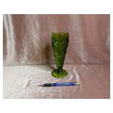 Green Moon & Stars Vase - 6.5"