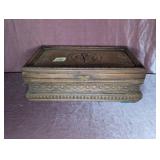 Wooden Box with Buttons, Bluejay Knife,
