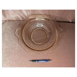 Pink Depression Glass Bowl - 10"