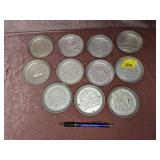 Set of 12 Aluminum Stanhome Coasters