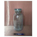 GLOBE Blue Quart Jar with Lid