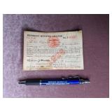1926 Albion, IL Resident Hunting License