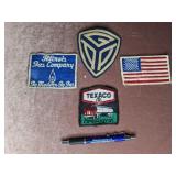 Patches: IL Gas Co., Texaco, (2) Military