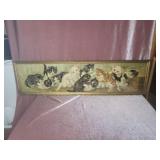 Vintage Kittens Yard Long Framed Print