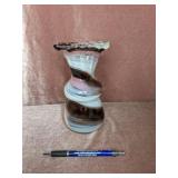 Cranberry Swirl Vase - 7"