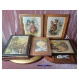 (9) Picture Frames & Framed Prints