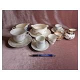 Teacup & Saucer Sets; Creamer; Gravy Dish