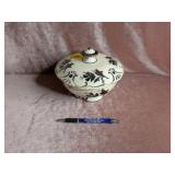 Handpainted Bavaria Covered Dish - 6"D