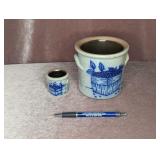 Selmon Falls Salt Glazed Pottery Crocks -