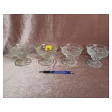McKee Rock Crystal Sherbert Dishes