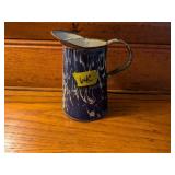 Blue Swirl Granite Ware Pitcher