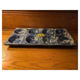 Blue Swirl Granite Ware Muffin Tin