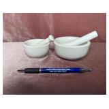 Set of Two Nesting Mortar & Pestles