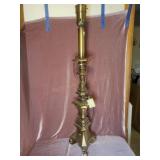 Vintage Brass Floor Lamp - 46"- Very Heavy