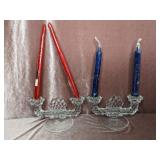 (2) American Fostoria Candelabras