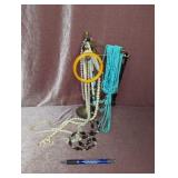 Necklace organizer with Costume Jewelry