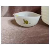 9" Milk Glass Beehive Mixing Bowl;