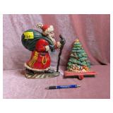 Cast Iron Santa Doorstop;