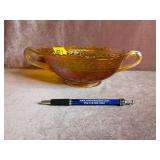 Fenton Marigold 7" Handled Bon Bon Bowl