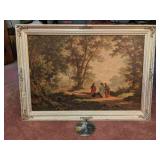 Framed Vintage Picture of Jesus with Disciples