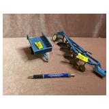 FORD Toy 4-Bottom Plow & Wagon