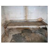 Metal Planting Table: 74" x 32" x 26"