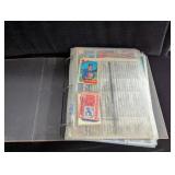 Baseball Card Collection in Binder