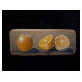 Orange and Halves Mary Porter Painting on Wood