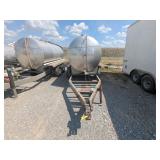 1,000gal Stainless Steel Water Tank Trailer