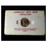 American Arts Medallion 1 Troy Ounce of Gold