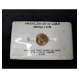 American Arts Gold Medallion 1/2 Troy Ounce Gold