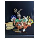 Wheat Tray, Imperial Vase, Pitcher, Basket