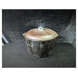 Cast Iron Bean Pot with Lid & Handle - -