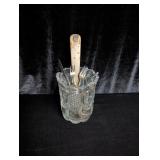 Small Ice Bucket with Silver Plate Forks
