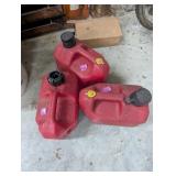 (3) Half Gallon Gas Cans