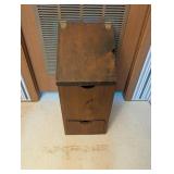 Wooden Potato Bin with Onion Drawer