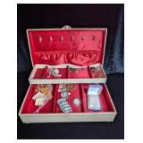 Costume Jewelry Box with Costume Jewelry