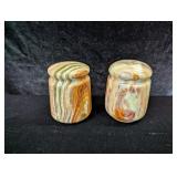 Onyx Salt & Pepper Shakers