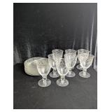 Water Goblets & Salad Plates 8 Piece Set