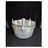 (2) Aluminum Angel food Cake Tins