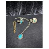 Costume Jewelry with Turquois -