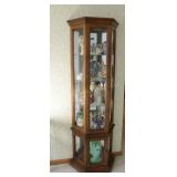 CHINA CABINET WITH GLASS SHELVES - 73"